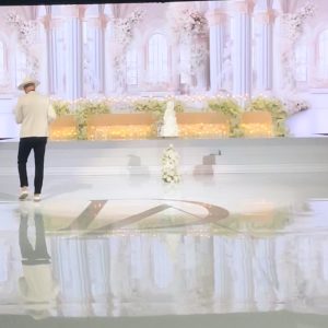 White Stage Steps
