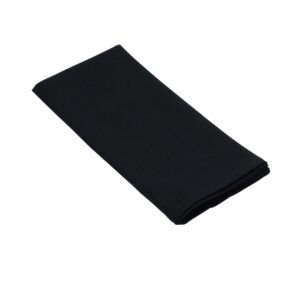 Black Cotton Hemmed Napkin