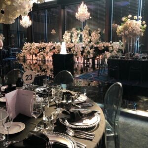 Black Gloss Bridal Table