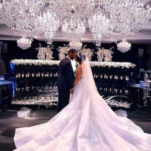 Black Gloss Curved Bridal Table