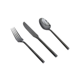Black Hexagonal Cutlery
