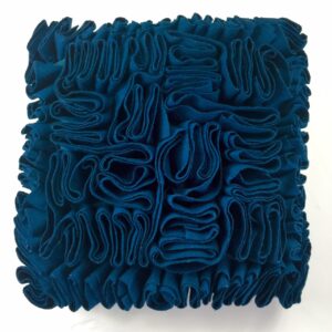 Blue Ruffle Cushion