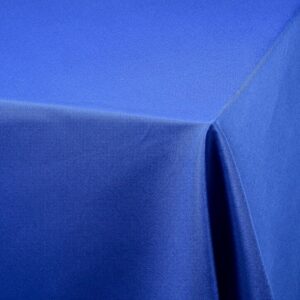 Blue Cotton Table Cloths - 3.3m Round
