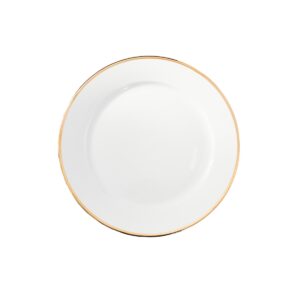 Ceramic Charger Plate - Thin Gold Rim