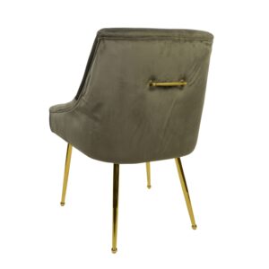 Charleston Chair - Grey Velvet