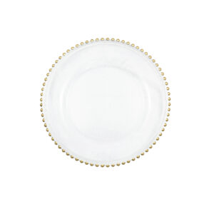 Gold Beaded Charger Plates