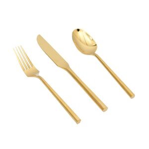 Gold Hexagonal Cutlery