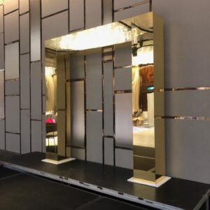 Gold Mirror Box Arch