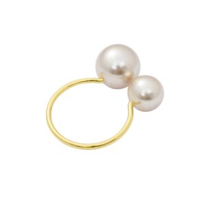 Gold Pearl Napkin Ring