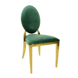Green Velvet Gold Rim Chairs