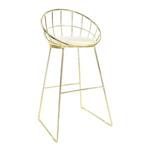 Gold Wire Cocktail Stool