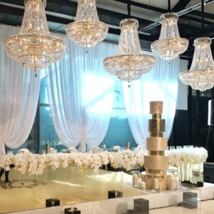 Gold Mirror Bridal Table