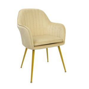 Kova Chair - Beige Velvet