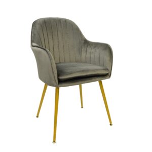 Kova Chair - Grey Velvet
