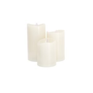 LED Flicker Pillar Candle Set