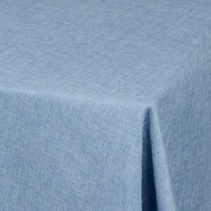 Light Blue Burlap Table Cloths - 3.3m Round & 4m King