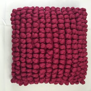 Magenta Nobbly Cushion