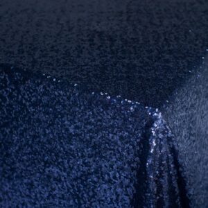 Blue Sequin Table Cloth - 3.3m Round