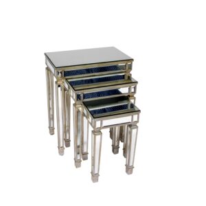 Nest of Mirror Coffee Tables