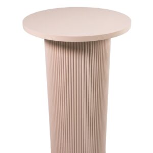 Nude Ribbed Cocktail Table