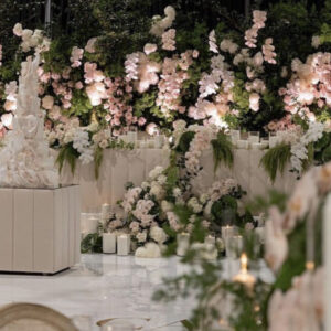Nude Material Bridal Table
