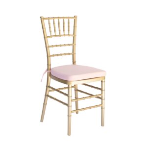 Pink Ribbon Tie Chair Cushion