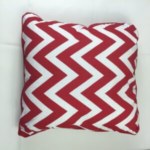 Red Chevron Cushion