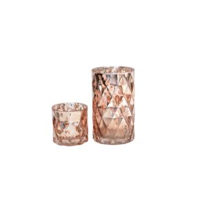 Rose Gold Cylinder Set