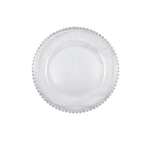 Silver Beaded Charger Plates