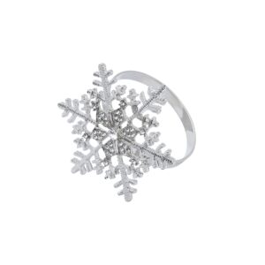 Silver Snowflake Napkin Ring