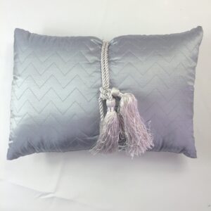 Silver Tassel Cushion