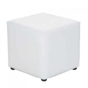 White Square Ottoman