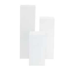 White Square Pedestal set - 25cm width