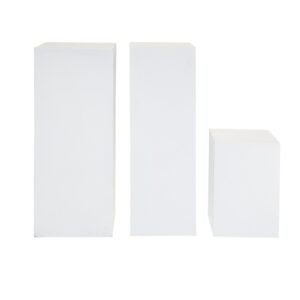 White Square Pedestals