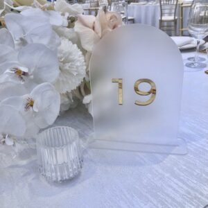 Frosted Acrylic Table Number
