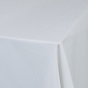White Burlap Table Cloths - 3.3m Round & 4m King