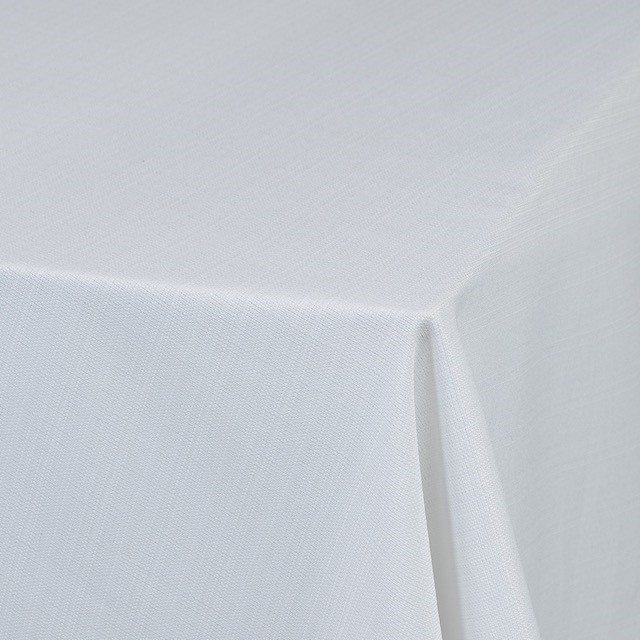 White Burlap Table Cloths - 3.3m Round & 4m King