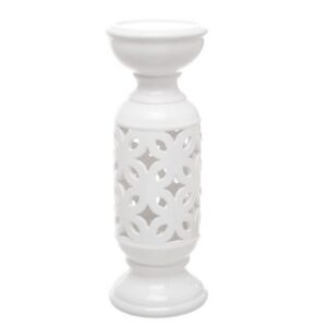 30cm White Ceramic Candle Holder