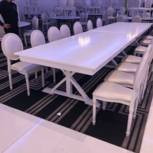 White Provincial Timber Table