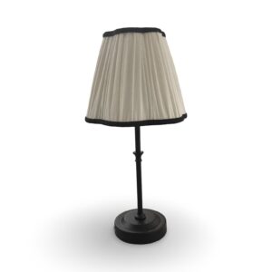 White with Black Trim Lamp