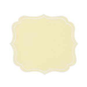 Yellow Scalloped Napkin or Placemat