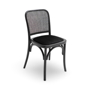 Black Rattan Dining Chair